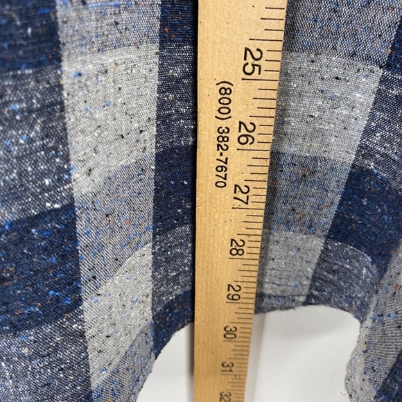 Johnnie O Flannel Shirt XL Plaid Silk Wool Surf Button Down Beach Fisherman Fall - Picture 9 of 13